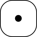 Die showing one side